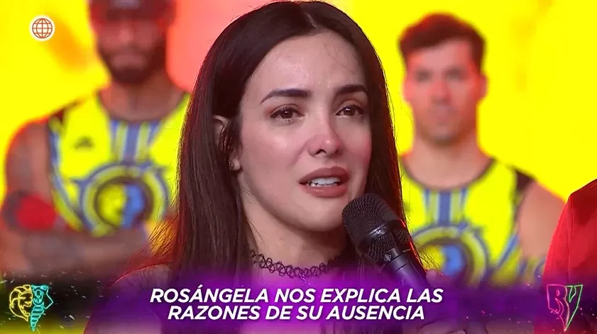 Rosángela Espinoza no pudo contener las lágrimas.