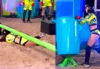 Rosángela Espinoza sufrió tropezón en pleno circuito extremo