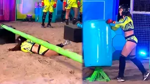 Rosángela Espinoza sufrió tropezón en pleno circuito extremo