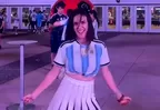 Rosángela viajó a Mundial 2026 para alentar a Argentina con baile