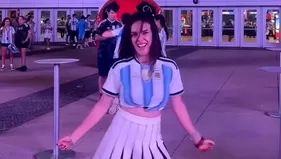 Rosángela viajó a Mundial 2026 para alentar a Argentina con baile