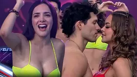 Rosángela y su reacción por nariz con nariz de Patricio y Flavia