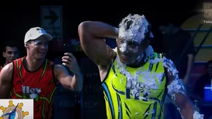 Said Palao celebró su cumpleaños con tremendo tortazo en la cara