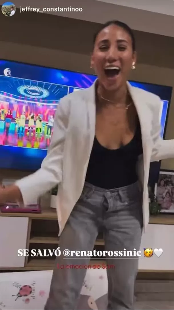 Samahara celebrando por Renato | Fuente: Instagram