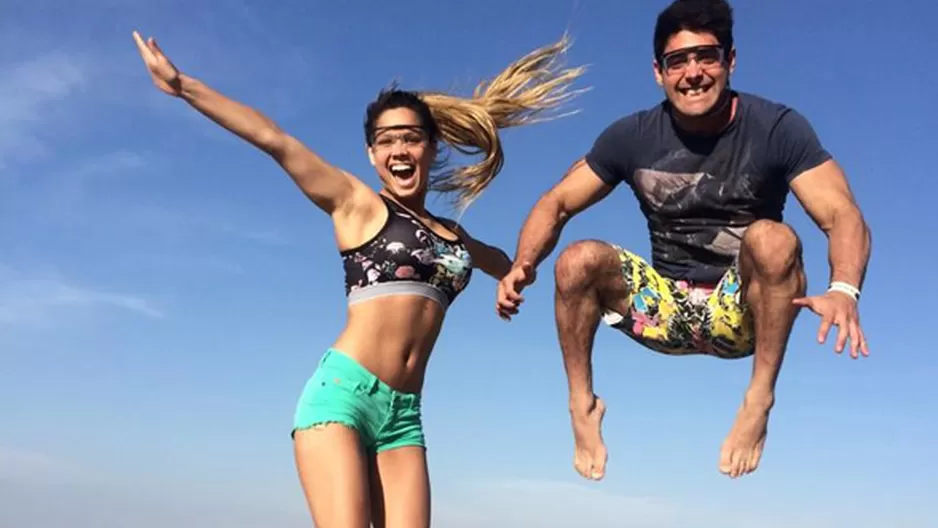 Sebastián Lizarzaburu y Andrea San Martín disfrutaron de mini vacaciones en Ica.