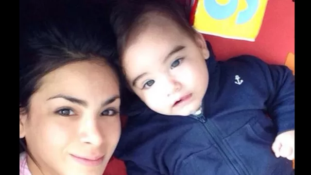 	Sully S&aacute;enz comparti&oacute; bellas fotos junto a su peque&ntilde;o Marchello.