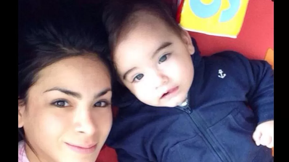 	Sully S&aacute;enz comparti&oacute; bellas fotos junto a su peque&ntilde;o Marchello.