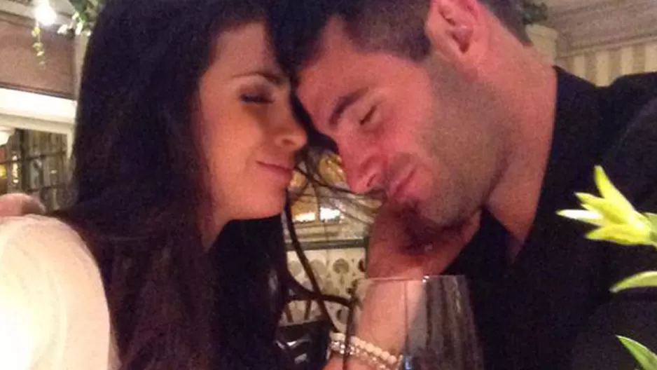 	Sully S&aacute;enz y Evan Piccolotto en su foto de despedida.