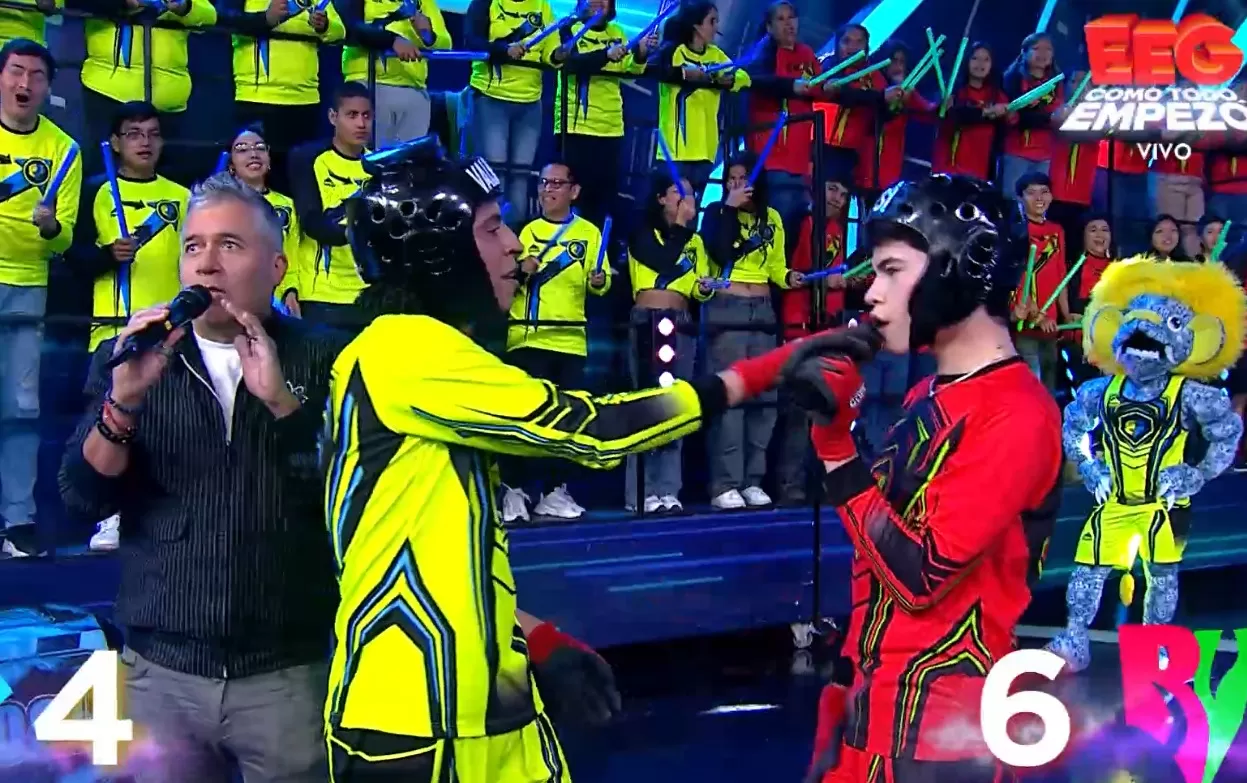 Valentino y Josi discutiendo en vivo