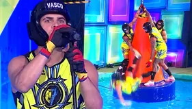 Vasco Rodríguez y su aparatosa caída a la piscina en EEG