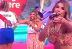 Yahaira Plasencia cantó "Si una vez dije que te amaba" y le recordaron a Jefferson Farfán en pleno juego