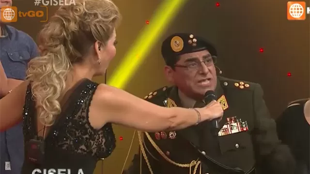 	El General Desaire hizo de las suyas en Gisela, El Gran Show.