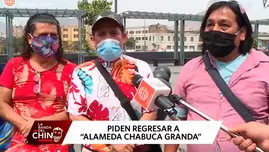 Cómicos ambulantes piden regresar a trabajar en la Alameda Chabuca Granda