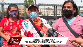 Cómicos ambulantes piden regresar a trabajar en la Alameda Chabuca Granda