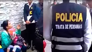 Lima: Ocho niños, víctimas de trata de personas, fueron rescatados por la PNP