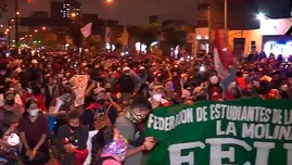 	<p>Manifestantes realizan protesta en Lima y regiones por octavo día consecutivo.</p>