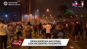 Marcha nacional: protesta pacífica se convirtió en campo de batalla