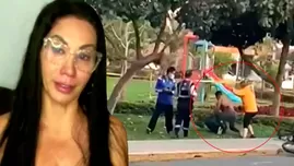 Paola Ruíz lloró y pidió ayuda por su esposo Ángel Veliz, quien fue apuñalado por una mujer