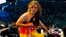 	<p>Fanática se desnuda en la final de Alemania vs. Chile</p>