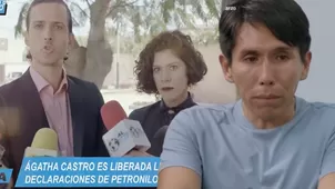 Ágatha salió en libertad pese a fuertes declaraciones de Petronilo