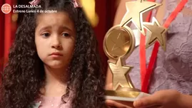 Luz lloró tras perder concurso de canto en el colegio