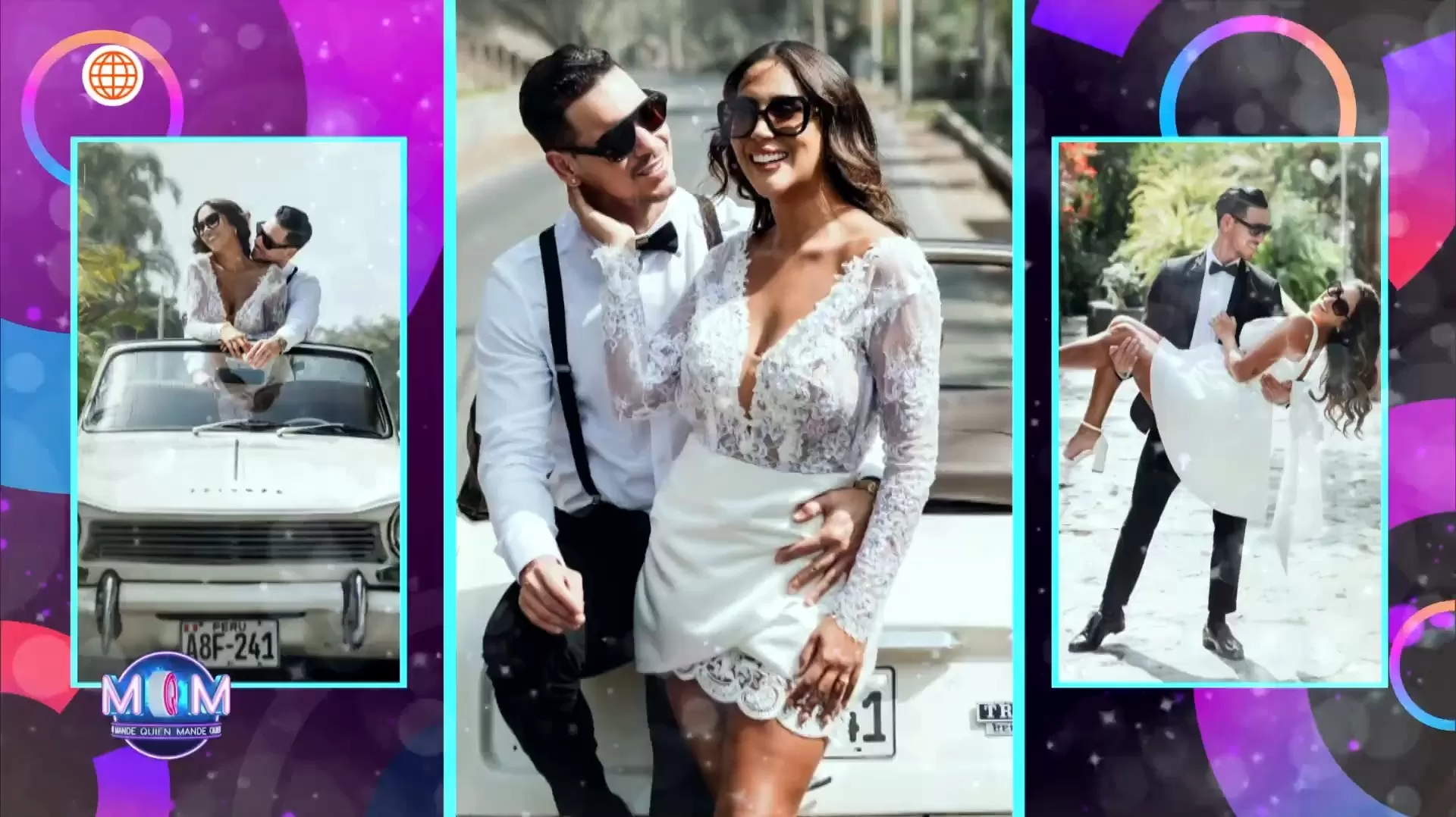 Algunas de las fotos que se casó la feliz pareja