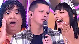 Brenda Matos troleó así a Mario Hart en vivo | Composición: Karina Guimaray