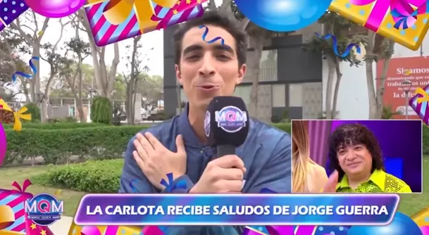 Artistas de América TV saludaron a La Carlota.