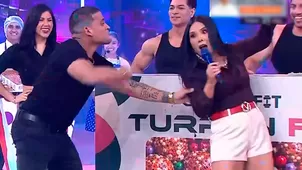 Christian Domínguez se "descontroló" y Tula Rodríguez huyó del set