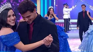 Gabriel Meneses emocionó a Sirena Ortiz al ser su chambelán