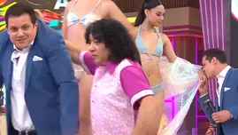 Gino Pesaressi fue retirado del set tras quedar cautivado por modelos.