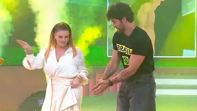 Johanna San Miguel sacando los pasos prohibidos | Fuente: AméricaTv