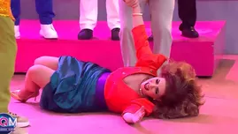 Johanna San Miguel sufrió aparatosa caída en vivo