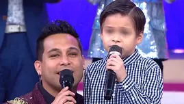 Jonathan Rojas y su hijo Ignacio cantaron juntos por primera vez en televisión.