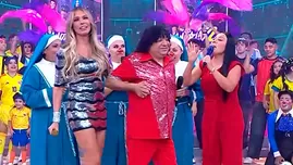 Laura Huarcayo recreó ampay con Carlos Alcántara. | Fuente: Mande quien mande