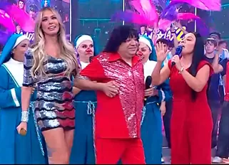 Laura Huarcayo recreó ampay con Carlos Alcántara. | Fuente: Mande quien mande