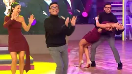 María Pía Copello y Adal Ramones protagonizaron divertido baile en vivo.