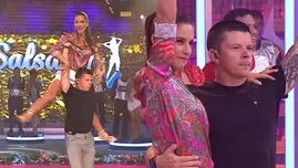 María Pía Copello y Mario Hart sorprendieron al bailar salsa.