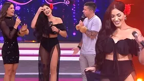 Michelle Soifer cautivó con sensual vestido en vivo