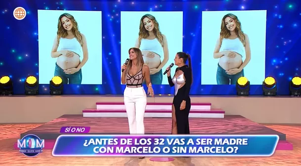 Milett Figueroa no descartó tener un hijo ¿con Marcelo Tinelli? (Foto: América TV)