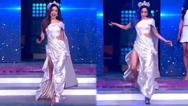 Miss Perú 2026 Luren Márquez sufrió percance durante pasarela. | Fuente: América Televisión