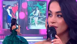 Onelia Molina reaccionó así al ver su foto del pasado. | Composición: Karina Guimaray