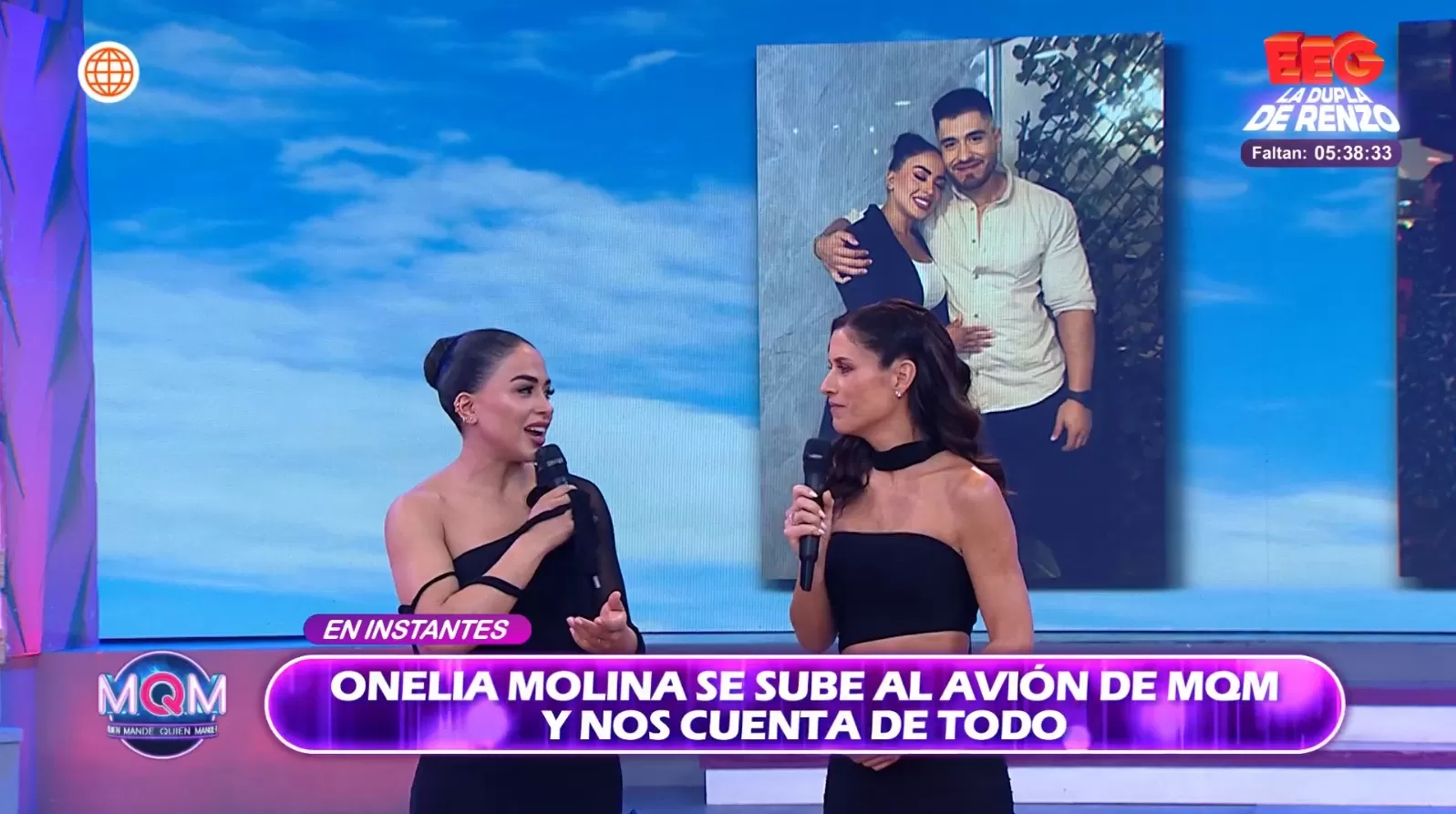 Onelia Molina saludando a su hermano mayor