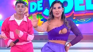 Pamela López se enfrentó en duelo de baile al ritmo de festejo