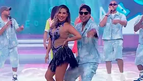 Pamela López y Paul Michael se lucieron al bailar salsa en vivo