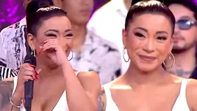Paula Arias se quebró por saludos de sus hijos EN VIVO