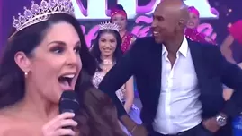 Rebeca Escribens se descontroló al bailar así con el doble de Cuto.