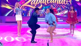 Tula Rodríguez se lució zapateando con ahijado de Sonia Morales