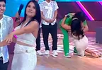 Tula Rodríguez sufrió resbalón y casi termina en el piso