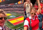 Alejandra Baigorria viajó al Mundial y enloqueció por España